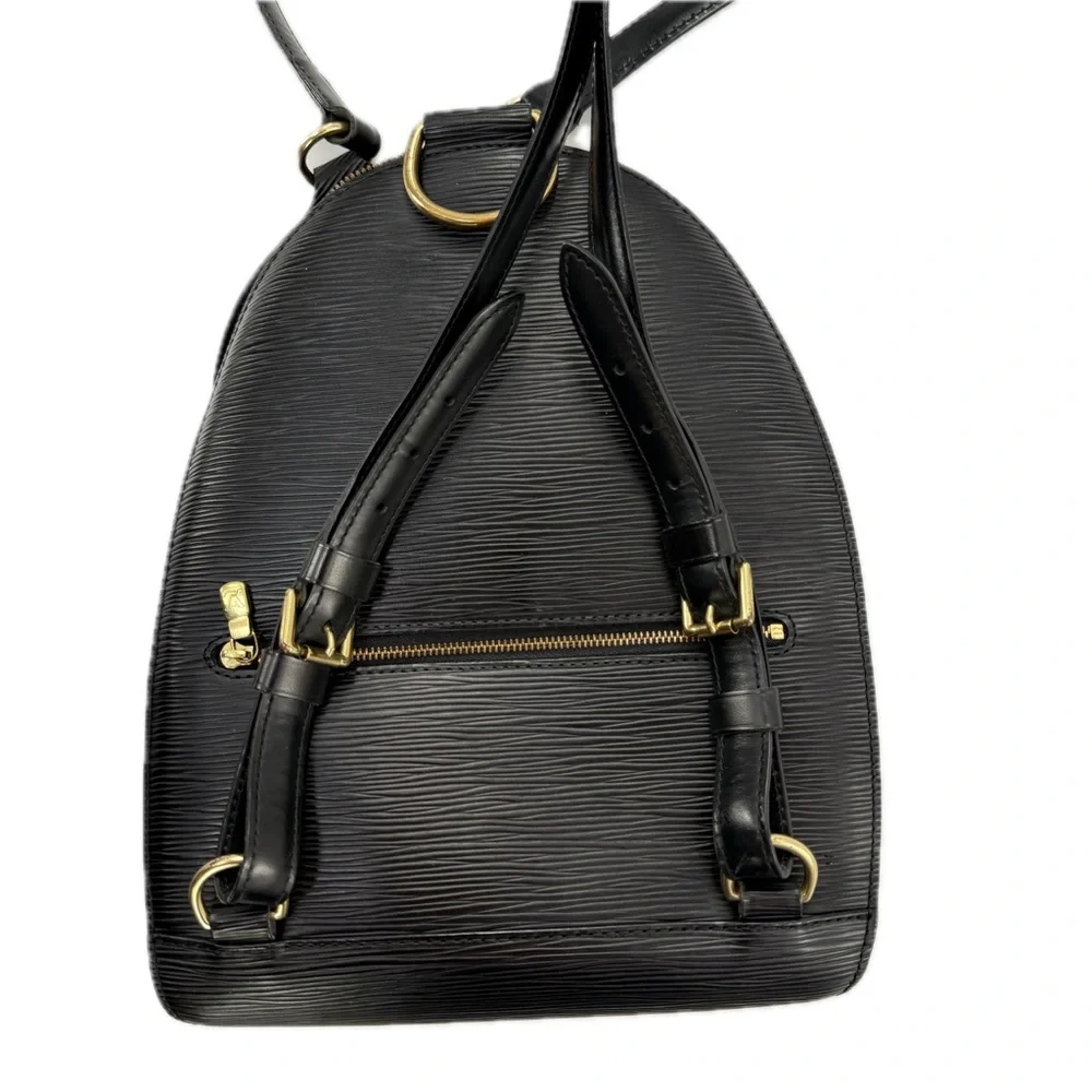 Louis Vuitton Mabillon Black Epi Leather Backpack Vintage 1998 Authentic